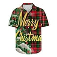 thumbnail image 5 of Elvqul Mens Cute Shirts Christmas Graphic Button up Trendy Shirts for Men, 5 of 5