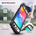 thumbnail image 5 of Fintie Silicone Case for Nintendo Switch OLED Model 2021, Soft [Anti Slip] [Shock Proof] Protective Cover with Ergonomic Grip, Grip Case for Switch OLED Model Console 7.0" (Black), 5 of 8
