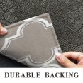 thumbnail image 6 of Brown Geometric Quatrefoil Pattern Door Rugs,Washable Non Slip Door Mats Indoor,Decorative Door Mats,Entry Mat Indoor for Entrance,Bedroom,Kitchen,Bathroom,16"x47", 6 of 6