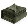 thumbnail image 1 of Manta Bedsure Fleece Queen, color verde oliva, 230 x 230 cm, 1 of 6
