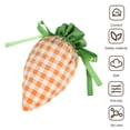 thumbnail image 2 of Easter Drawstring Bag Easter Plaid Carrot Gift Bag Portable Cute Radish Shape Goodies Snack Present Treat Candy Drawstring Bag for Happy Easter, 2 of 8