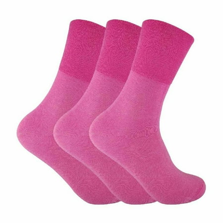 

3 Pack Ladies Non Elastic Thermal Diabetic Socks for Poor Circulation