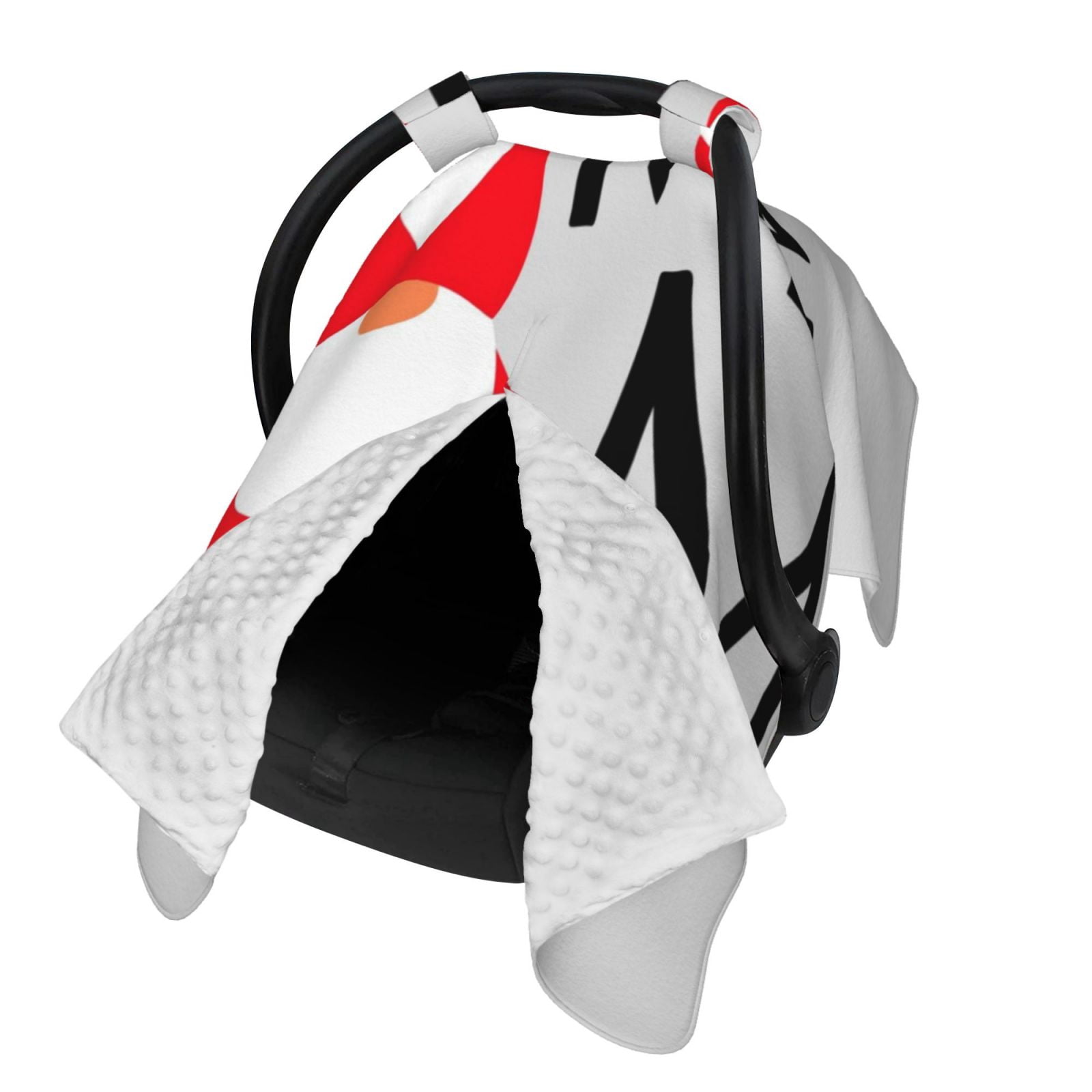 Naloa Gnome Home With A Cute Gnome Baby Car Seat Cover, Breathable Baby Carrier Cover, Multiuse Baby Carrier Cover & Nursing Breastfeeding Cover