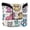 Cartoon Cats with Hat, variant on Haosy Summer Tan Golf Mallet Putter Cover Strong Magnetic Leather Golf Club Headcover Closure