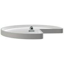 Rev-A-Shelf 6421-28-52 Classic 28" Polymer Kidney 1-Shelf Lazy Susan - White