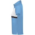 thumbnail image 4 of Holloway Sportswear 2XL Womens Prism Bold Polo Columbia Blue/White 222776, 4 of 5