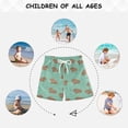 thumbnail image 6 of Relaxed Capybara Pattern Swim Trunks Quick Dry Beach Pool Board Shorts Lightweight Stylish Print Sizes 2T to XL, 6 of 8