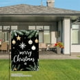 thumbnail image 3 of JOOCAR Merry Christmas Garden Flag with Pine Branches Ornaments and Snowflakes for Winter Christmas Home Outdoor Garden Yard Door Decor 12x18 inch, 3 of 5
