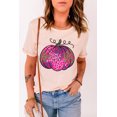 thumbnail image 4 of POGLIP T-shirt Graphique à Col Rond Imprimé Léopard Rose pour Femme, 4 of 6