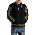 thumbnail image 5 of Black Gold Marble 3d Sweatshirts Hoodie Fashion Casual Personality Men's Women Street Hoodie Pullovers Long Sleeve Comfortable Top, 5 of 6