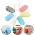 ITSELFER 7pcs Capsule Storage Boxes Empty Plastic Capsules for Easter