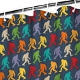 thumbnail image 3 of Multicolor Bigfoot Pattern Shower Curtain 36"x72" ,Bathroom Decorative Shower Curtains Set with 12 Hooks,Modern Waterproof Washable Shower Curtain, 3 of 6