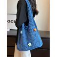 thumbnail image 7 of Kukuzhu Crochet Tote Bag Mesh Beach Bag Large Hobo Shoulder Bag Woven Handbag Fairy Aesthetic Knit Bag Y2k Crochet Beach Bag, 7 of 7