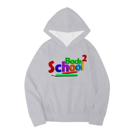 

Kids Boys Girls Autumn WInter School Season Letter Printed Long Sleeve Hoodie Warm and Comfortable Tops Children s Clothing Sweatshirt Teen Teen Girl Clothes Zippe Cat Hoodie Style Hoodie Hoodies with