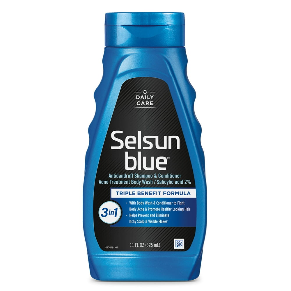 Selsun Blue 3 in One Body Wash / Shampoo / Conditioner (11 Oz