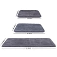 thumbnail image 6 of Carvapet Non-Slip Bath Mat Microfiber Soft Bathroom Mats, 20"x 59", Dark Gray, 6 of 6