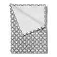 thumbnail image 2 of Black and White Soft Flannel Fleece Blanket, Monochrome Diagonal Stripes Arrangement Geometric Abstract Composition, Cozy Plush for Indoor and Outdoor Use, 60" x 80", Black and White, by Ambesonne, 2 of 5