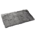 thumbnail image 4 of Rectangular Long Pile Fluffy Rug Area Rugs Faux Fur Plush Shaggy Area Mat Home Bedroom Floor Carpet,White / Grey, 4 of 9