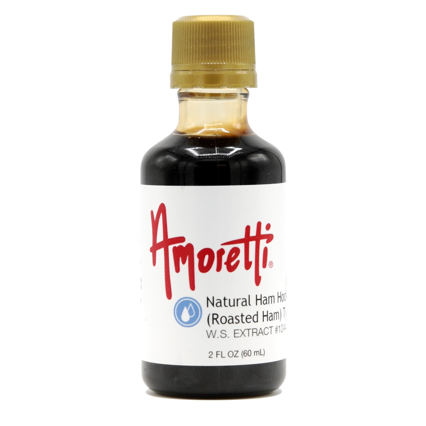 Amoretti - Natural Ham Hock (Roasted Ham) Type Extract Water Soluble 2 oz - Highly Concentrated & Perfect For Pastry, Savory, Brewing, and more, Preservative Free, Vegan, Kosher Pareve, Keto Friendly