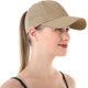 thumbnail image 5 of Womens Criss Cross Ponytail Baseball Cap Adjustable High Messy Bun Ponycap Quick Drying Hat, 5 of 5