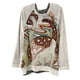 thumbnail image 1 of Sudadera extragrande de lana de manga larga con cuello redondo y estampado retro para mujer Fridja  fhghd915, 1 of 4