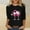aa08_Hot Pink, variant on Elvqul Womens 3/4 Sleeve Tops T Shirts Christmas Loose Black Pullover Fashion Blouses for Women Crewneck