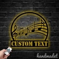 thumbnail image 4 of Handmadetneonsign Music Notes Metal Wall Art Light, Music Lover Room Metal Sign Wall Decor, Music Studio Metal Decor, 4 of 5