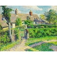 thumbnail image 3 of Pissarro, Camille 18x15 Black Modern Framed Museum Art Print Titled - Peasants houses, Eragny, 3 of 5