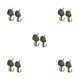 thumbnail image 1 of Naiovety 1 Pair Peacock Double Metal Clothes Bag Hook Hanger Wall DIY Towel Type2 NO2, 1 of 1