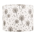 thumbnail image 6 of KFFKFF Set of 2 Drum Lamp Shades, 13-inch Diameter, 10-inch Height, Medium Linen Design for Table and Floor Lamps, Simple Assembly with Light Dandelion Pattern, 6 of 10