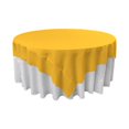 thumbnail image 1 of TCpop72x72-YellowDrkP47 Nappe Carrée en Popeline de Polyester&44; Jaune Foncé - 72 x 72 Po, 1 of 1