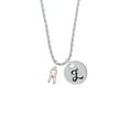 thumbnail image 2 of Delight Jewelry Silvertone 3-D Tooth - Silvertone Script Initial Disc - Z - Charm Necklace, 20"+3", 2 of 4