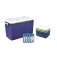 thumbnail image 1 of Combo 2 Hieleras 50QT y 5QT con Sustituto Hielo (4) Azul Rubbermaid Rubbermaid 1933664, 1 of 2