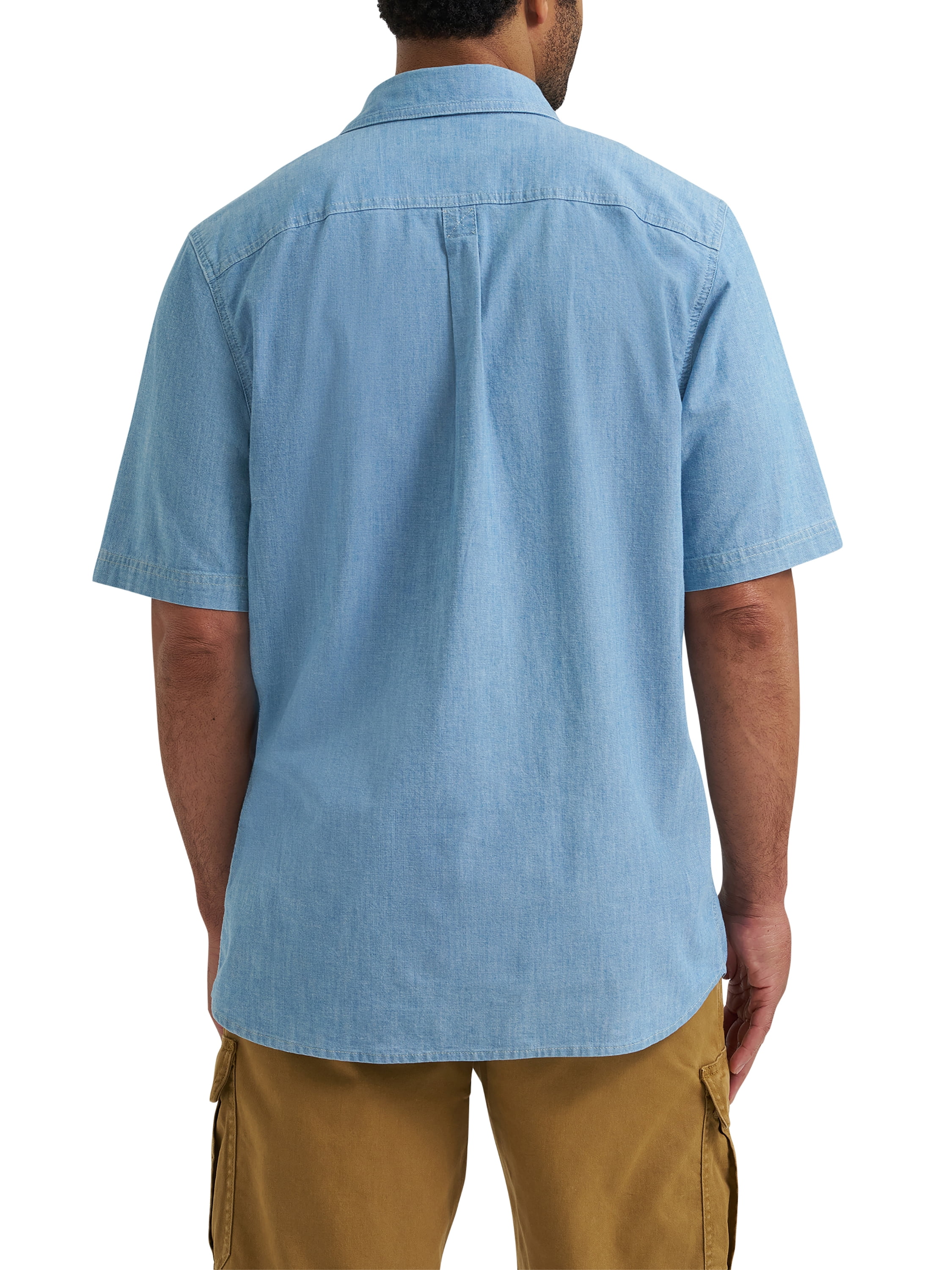 Wrangler® Men's Relaxed Stretch Short Sleeve Shirt, Sizes S-5XL