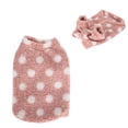 thumbnail image 2 of Chaqueta de invierno cálida para mascotas, abrigo de felpa suave rosa L para perros, 2 of 8