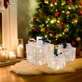 thumbnail image 2 of Zimtown 3pcs Lighted Gift Boxes Holiaday Christmas Decorations,Light up Gift Boxes with 60LED Lights for Christmas Tree Decorations, 2 of 9