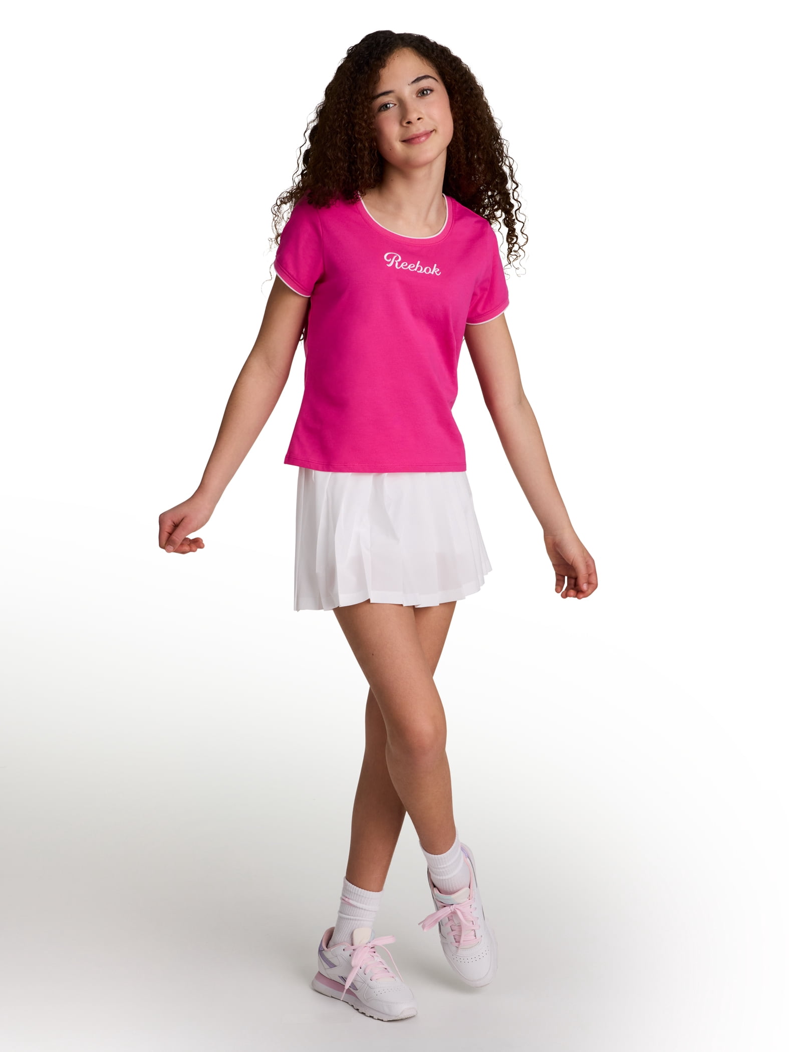 Reebok Girl’s Performance Short Sleeve Pivot T-Shirt, Sizes 4-18