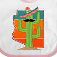 thumbnail image 4 of Inktastic Arizona Retro Sunset Funny Cactus Boys or Girls Baby Bib, 4 of 4