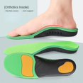 PU Orthotic Insoles For Feet Orthopedic Sports Insole Templates Flat ...