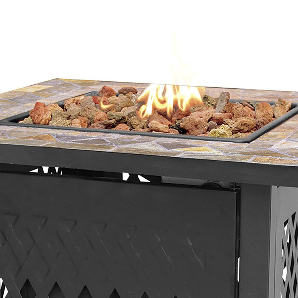 Endless Summer Decorative Slate Tile Mantel LP Gas Outdoor Fire Pit | GAD1429SP