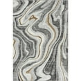 thumbnail image 3 of Luxe Weavers Marble Wavy Gray 8x10 Area Rug, Indoor Carpet for Bedroom, 3 of 9