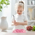 thumbnail image 4 of 1 Set of Baby Silicone Tableware Dish Plate Baby Dinner Plate Fork Spoon Set, 4 of 6