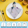 thumbnail image 6 of WYYP Hummingbird Flowers Vibrant Polyester Dinner Napkin for Dining Table Kitchen Daily Party Housewarming Farmhouse Decor Home Decor 2 PCS, 6 of 7