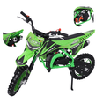 thumbnail image 1 of Moto Cross Para Niños Starkids Skr1006 Gasolina Doble Escape Verde, 1 of 9