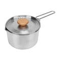 thumbnail image 2 of Stainless Steel Camping Kettle,Camping Pot 304 Stainless Camping Pot Camp Cooking Pot Meticulously Designed, 2 of 14