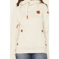 thumbnail image 3 of Wanakome Women's Artemis Cowl Neck Hooded Sweatshirt Oatmeal Medium  US, 3 of 5