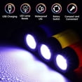 thumbnail image 3 of Typpkmm Micro LED Luz Fuerte Llavero De Bolsillo Linterna USB Recargable Impermeable Al Aire Libre Senderismo Camping Mini Linterna Colgante, 3 of 7