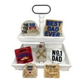thumbnail image 4 of Pedty 1X Father's Day Tray Decoration (7Pcs)，Father's Day Tiered Tray Decor Wooden Table Signs Father's Day Wood Sign Best Dad Ever Tiered Tray Decor For Dad Gift Farmhouse Kitchen Shelf Decorations, 4 of 9