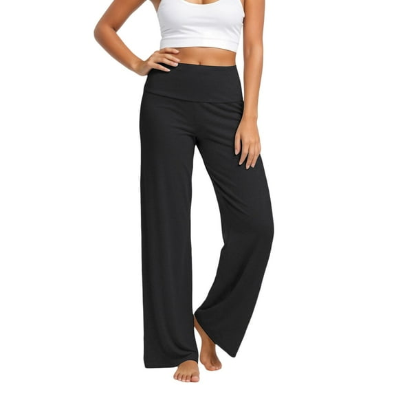 Hifoo Women Pants Stylish Casual Trousers Flared Leg Comfort Fit Low Rise Everyday Wear Soft Stretch Fabric Modern Versatile Bottoms Classic Solid Color Slacks