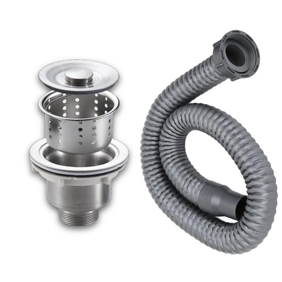 Kit de tapones de fregadero de acero inoxidable con tapón de drenaje